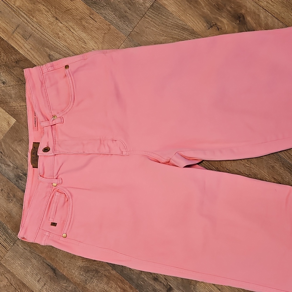 👖Judy Blue Pink Cropped Jeans - Picture 3 of 9